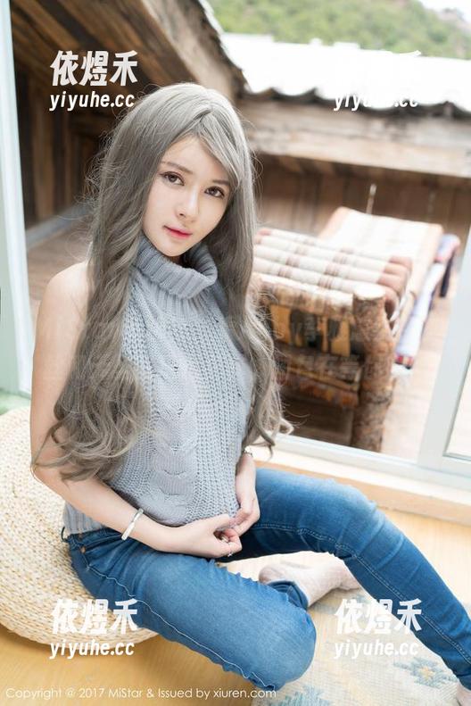 MiStar魅妍社 - 看Abby李雅怎么把灰丝和无圣光玩出花样，图包在等你哦！